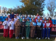 Фестиваль по скандинавской ходьбе среди граждан старшего поколения по югу Красноярского края в п. Шушенское